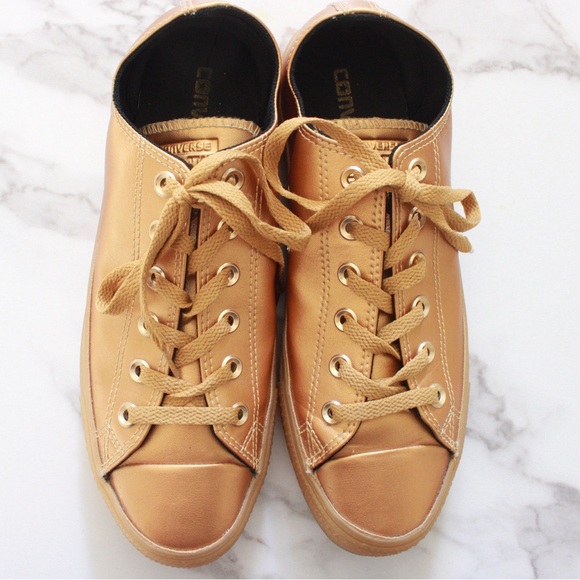 Converse All Star Gold Unisex Sneakers - Picture 7 of 9